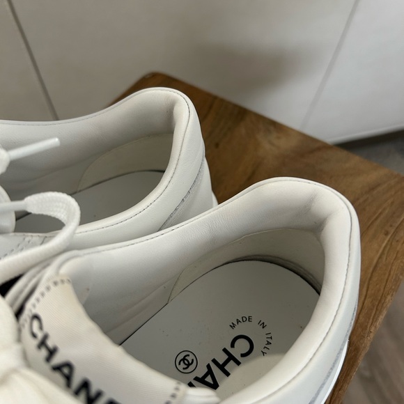 CHANEL 2024 white tennis sneakers size 39 - Picture 7 of 15